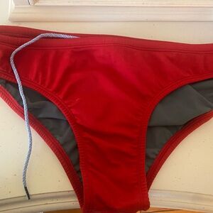 Jolyn Andy Red Bikini Bottoms